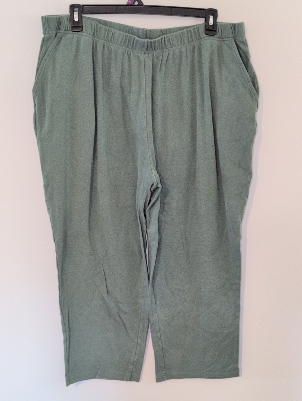 Woman Within Sage Green Pull-On Sweat Pants 30/32